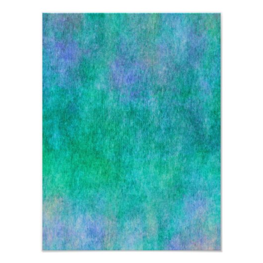 Achtergrond groene blauwe Paarse Waterverf Foto Afdruk (Voorkant)