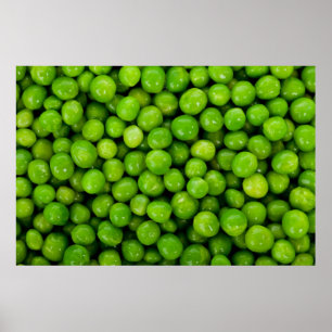 Achtergrond groene erwten poster
