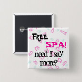 Achtergrond hart, achtergrond hart, GRATIS, SPA!.. Vierkante Button 5,1 Cm (Voorkant /achterkant)