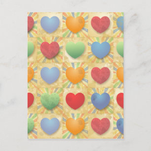 Achtergrond hart briefkaart