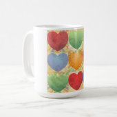 Achtergrond hart koffiemok (Voorkant links)