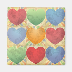 Achtergrond hart magneet