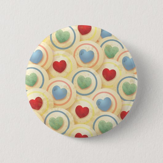 Achtergrond hart ronde button 5,7 cm (Voorkant)
