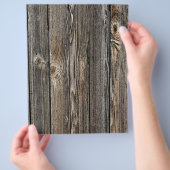 Achtergrond hout flyer (Hand)