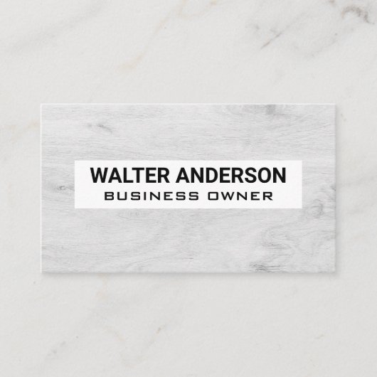 Achtergrond hout visitekaartje (Voorkant)