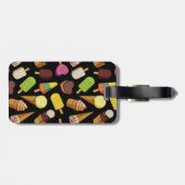 Achtergrond Ice Cream Bagagelabel (Achterkant horizontaal)