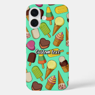 Achtergrond Ice Cream iPhone 16 Hoesje