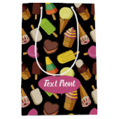 Achtergrond Ice Cream Medium Cadeauzakje (Voorkant)