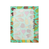 Achtergrond Ice Cream Notitieblok (Gedraaid)