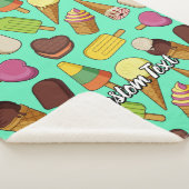 Achtergrond Ice Cream Sherpa Deken (3/4)