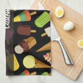 Achtergrond Ice Cream Theedoek (Quarter Fold)