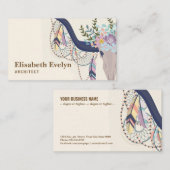 Achtergrond in Boho-stijl Visitekaartje (Voorkant / Achterkant)