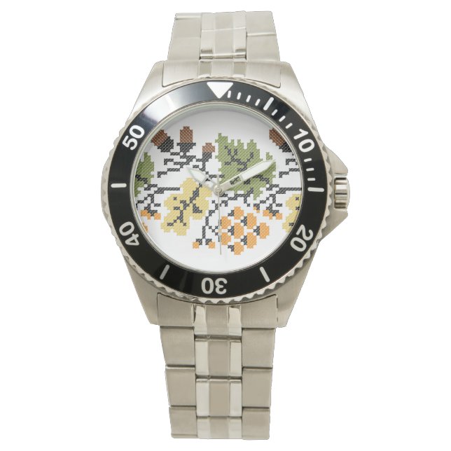Achtergrond in het najaar horloge (Voorkant)
