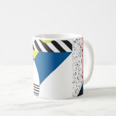 Achtergrond in retro moderne stijl koffiemok (Voorkant rechts)