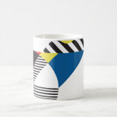 Achtergrond in retro moderne stijl koffiemok (Center)