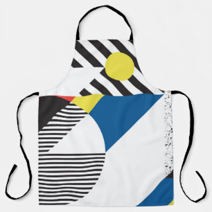 Achtergrond in retro moderne stijl schort