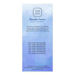 Achtergrond in waterverf reclamekaart