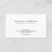 achtergrond initiaal in waterverf visitekaartje (Achterkant)