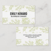Achtergrond Juniper Branches Visitekaartje (Voorkant / Achterkant)