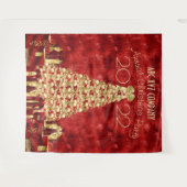 Achtergrond kerstfeestfoto's wandkleed (Voorkant (horizontaal))