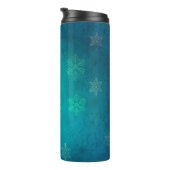 Achtergrond kerstster thermosbeker (Geroteerd rechts)