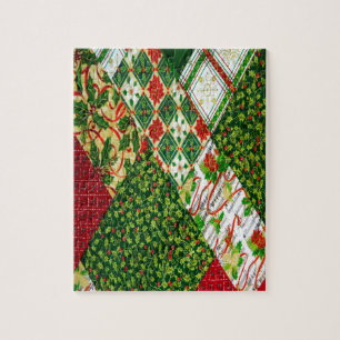 Achtergrond kerstvierkant legpuzzel