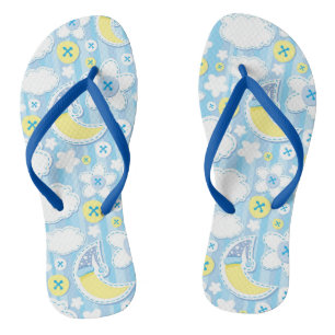 Achtergrond kind teenslippers