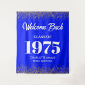 Achtergrond klassenreünie wandkleed (Voorkant)