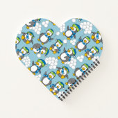 Achtergrond kleine pinguïns notitieboek (Achterkant)