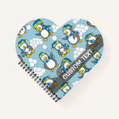 Achtergrond kleine pinguïns notitieboek (Voorkant)