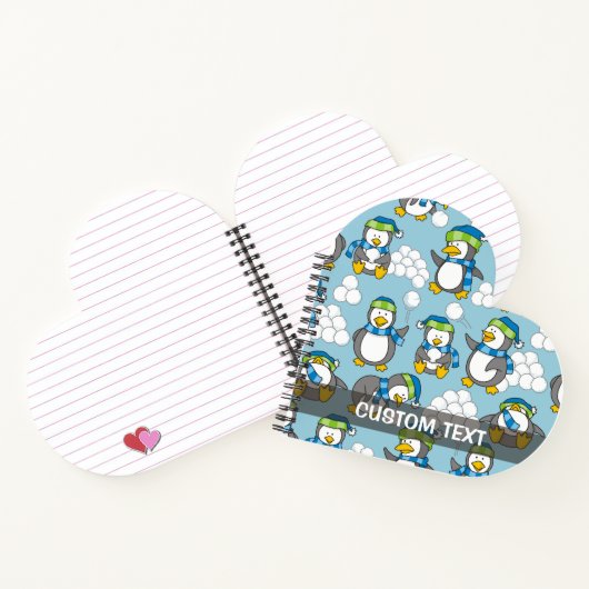 Achtergrond kleine pinguïns notitieboek (Binnen)