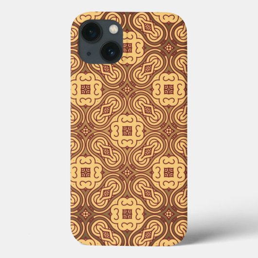 Achtergrond kleurig retropatroon Case-Mate iPhone case (Achterkant)