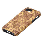 Achtergrond kleurig retropatroon Case-Mate iPhone case (Onderkant)