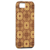 Achtergrond kleurig retropatroon Case-Mate iPhone case (Back/Rechts)