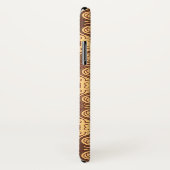 Achtergrond kleurig retropatroon Case-Mate iPhone case (Achterkant / rechts)