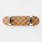 Achtergrond kleurig retropatroon skateboard (Horizontaal)
