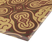 Achtergrond kleurig retropatroon snijplank (Hoek)