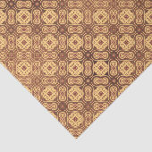 Achtergrond kleurig retropatroon tissuepapier (Detail)