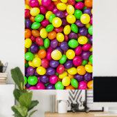 Achtergrond kleurig snoep poster (Thuiskantoor)