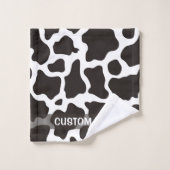 achtergrond koe patroon bad handdoek (Wasdoekje)