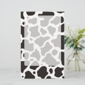 achtergrond koe patroon briefpapier (Staand voorkant)