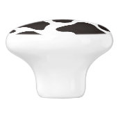 achtergrond koe patroon keramische knop (Zijkant)