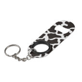 achtergrond koe patroon mini flessenopener (Voorkant Gekanteld)