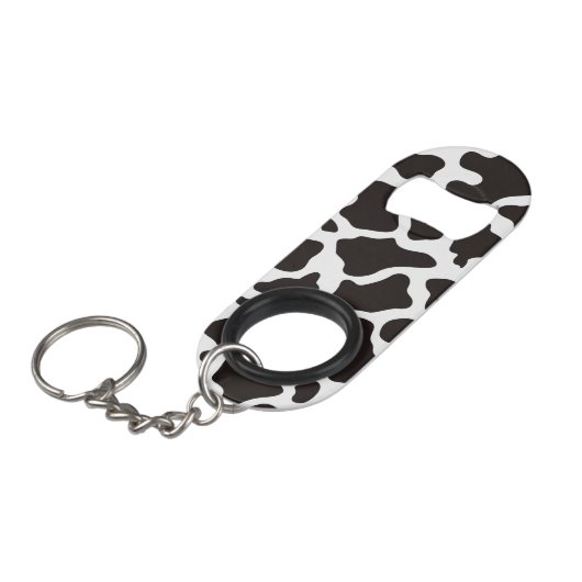 achtergrond koe patroon mini flessenopener (Voorkant Gekanteld)