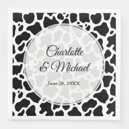 Achtergrond koe Patroon Servet