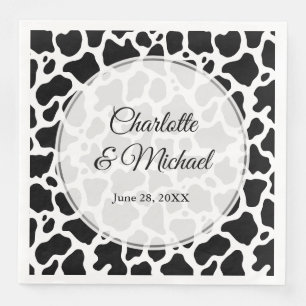 Achtergrond koe Patroon Servet