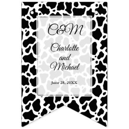 Achtergrond koe Patroon Vlaggetjes