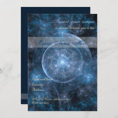 Achtergrond kosmos 001 kaart (Voorkant / Achterkant)