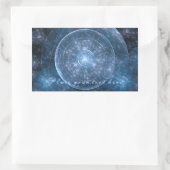 Achtergrond kosmos 001 rechthoekige sticker (Tas)