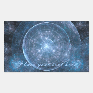 Achtergrond kosmos 001 rechthoekige sticker